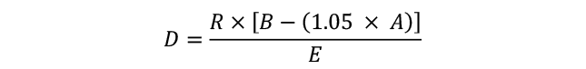 he calculation applied to determine the reduction in the Commonwealth price.