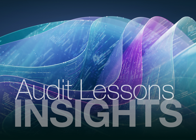 Audit Lessons - Governance of Data