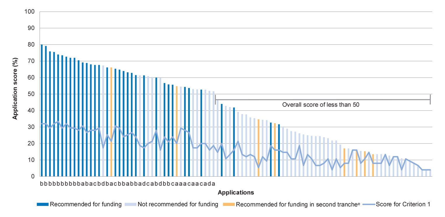 Results from the merit assessment process for individual applications