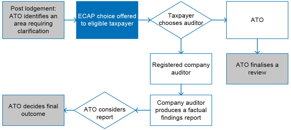 Diagram of External Compliance Assurance Process pilot