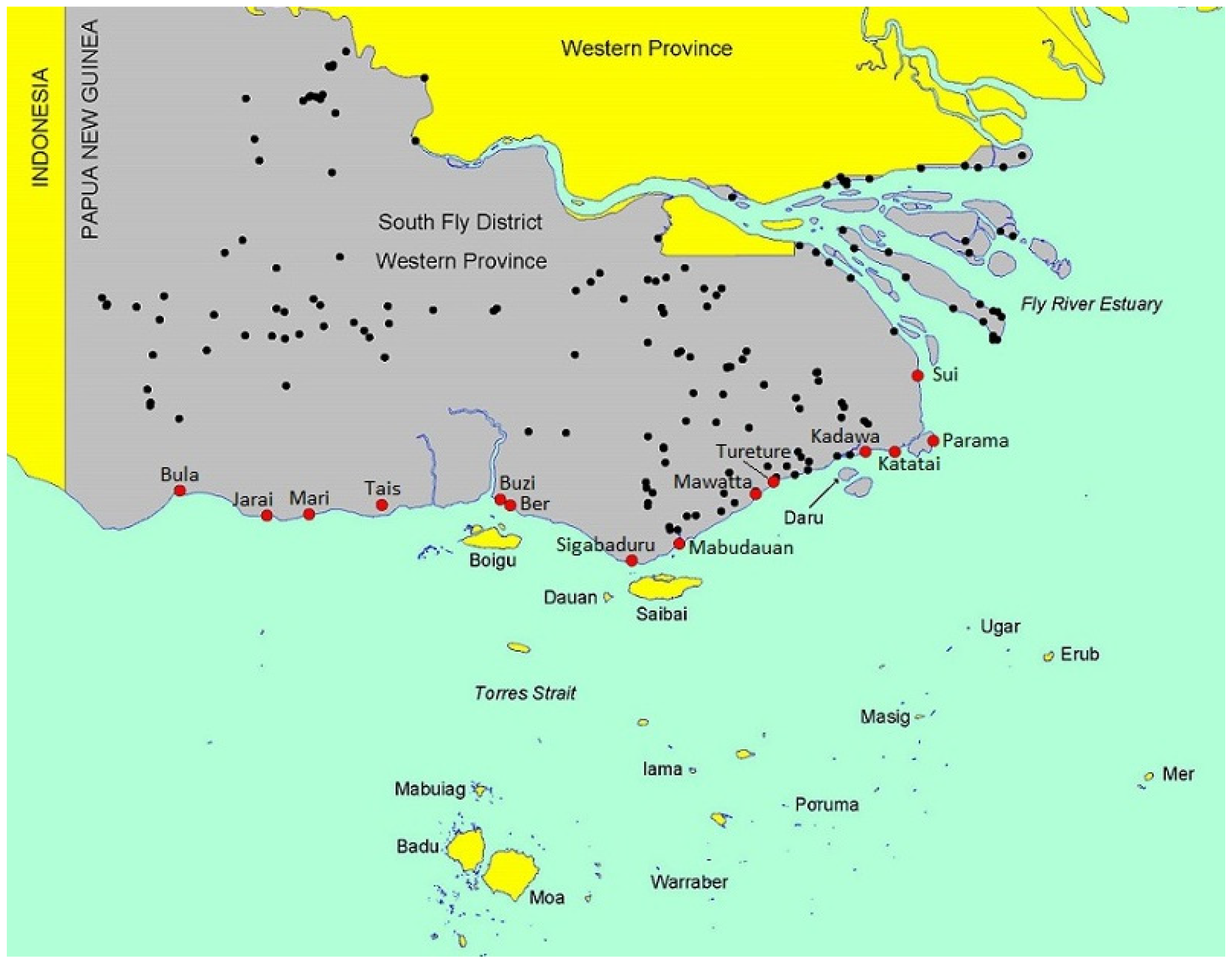 Map of Torres Strait Islands. Download Scientific Diagram